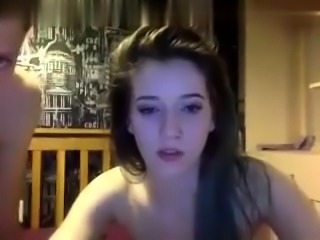 Hottest Amateur BBW Brunette Teen touches self on Webcam