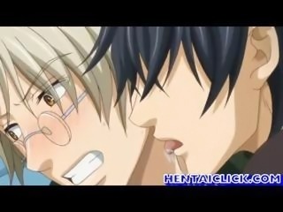Young hentai couple hard anal sex