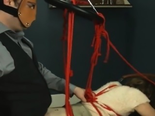 To much of rope and delicate BDSM submissive sex