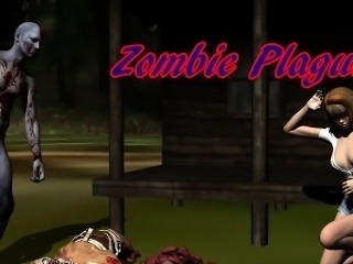 3D Hottie Licked and Fucked Hard by a Zombie