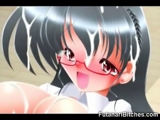 3D Futanari Cums In Her Own Face 3 Times!