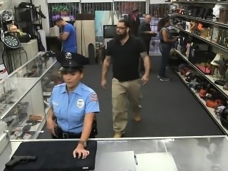 Police officer sells her weapon and railed by pawn guy