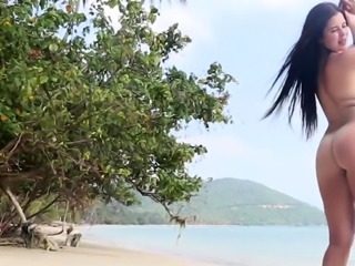 HOLIDAY sex on deserted TROPICAL beach with horny dude